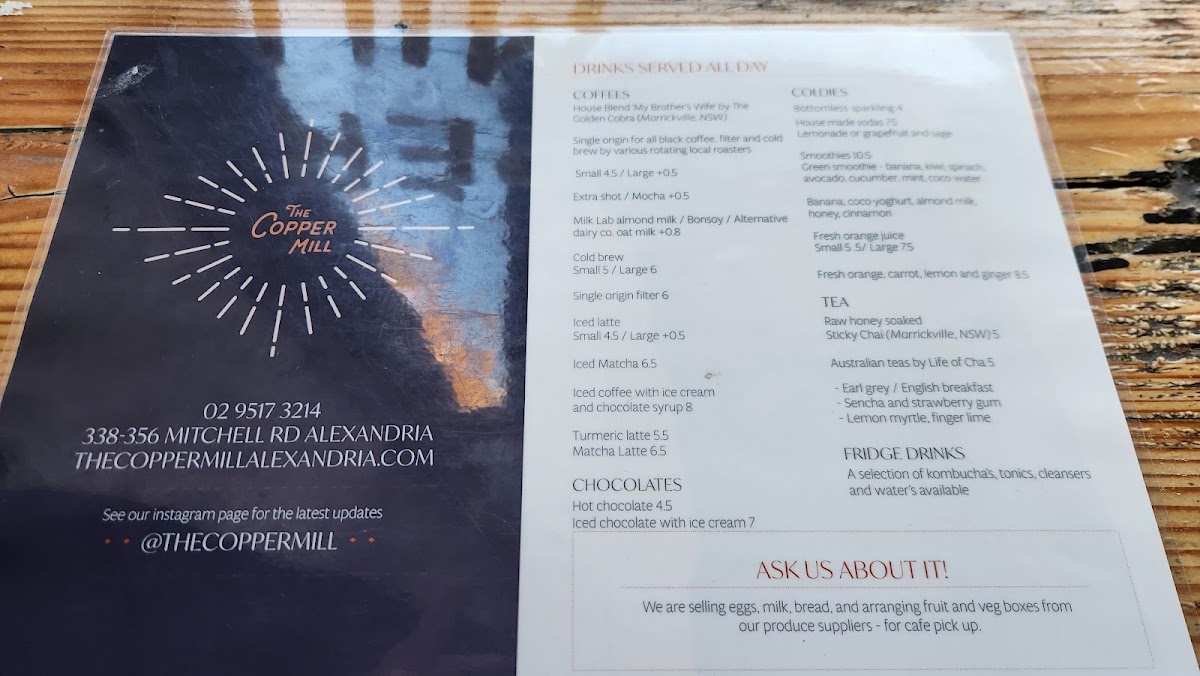 Menu The Copper Mill-5