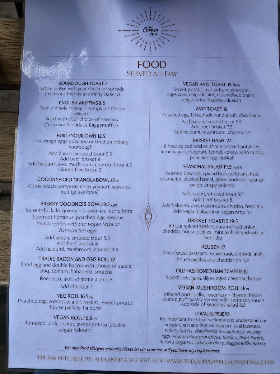 Menu The Copper Mill-6