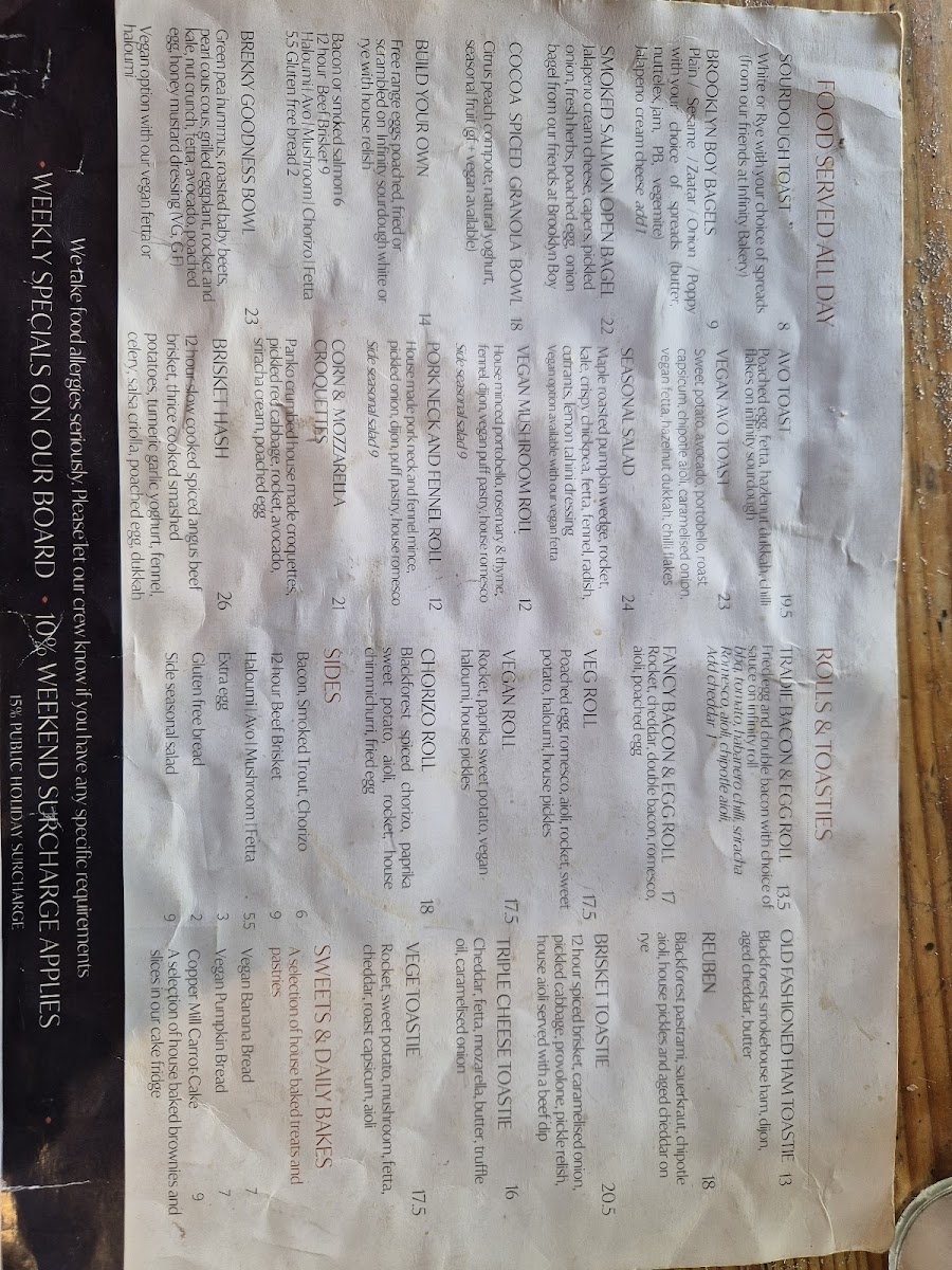 Menu The Copper Mill-9